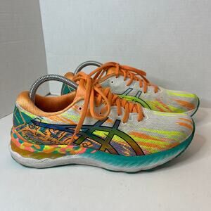 Asics Women's Gel Nimbus 23 Sneaker Shoes Hot Pink Sour Yuzu Size 9.5